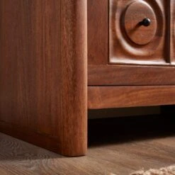 Theodore 2 Drawer Wide Bedside Table, Mango Wood -Furniture Store 30872715 alt01