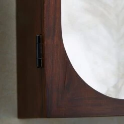 Elias Wall Cabinet, Acacia Wood, Mirror And Reeded Glass -Furniture Store 30873171 alt03