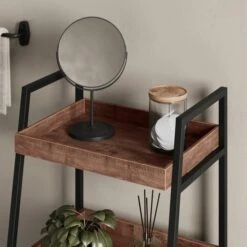 Fulton Bathroom Storage Cabinet, Pine Effect -Furniture Store 30873181 alt04