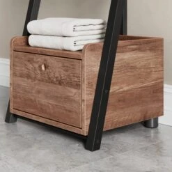 Fulton Bathroom Ladder Shelf, Pine Effect -Furniture Store 30873186 alt03