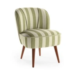 Elsie Striped Fabric Cocktail Chair -Furniture Store 30873303 alt05