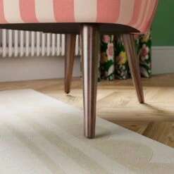 Elsie Striped Fabric Cocktail Chair -Furniture Store 30873304 alt03