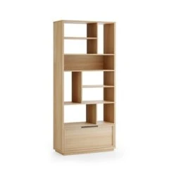 Hardy Slim Bookcase With Drawer, Oak Effect 14 Hardy Slim Bookcase With Drawer, Oak Effect -Furniture Store 30874180 alt08