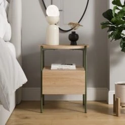 Elody 1 Drawer Bedside Table -Furniture Store 30876296