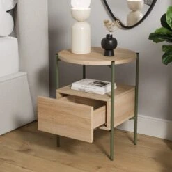 Elody 1 Drawer Bedside Table -Furniture Store 30876296 alt02