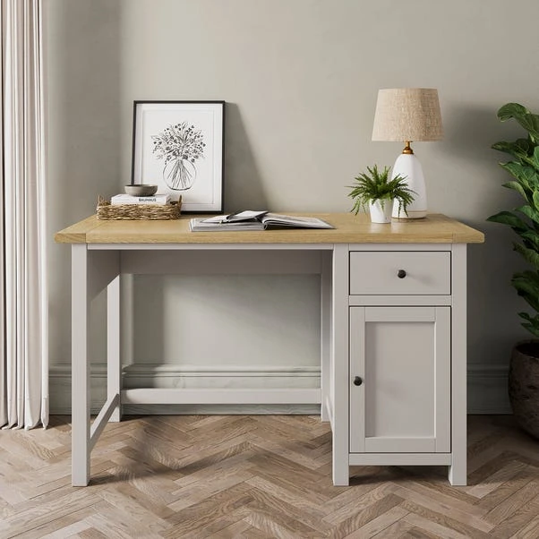 Olney Standard Storage Desk, Stone 1 Olney Standard Storage Desk, Stone