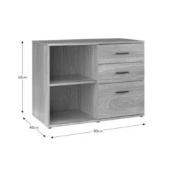 Edison Storage Cabinet, Oak Effect -Furniture Store 30876388 alt09