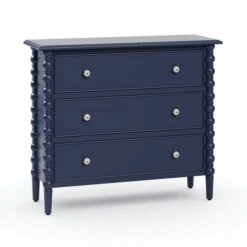 Pippin 3 Drawer Chest, Navy -Furniture Store 30876522 alt05