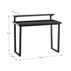 Freddie Black Step Up Shelf Desk 11 Freddie Black Step Up Shelf Desk -Furniture Store 30876535 alt09