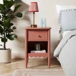 Remi 1 Drawer Bedside Table -Furniture Store 30876554