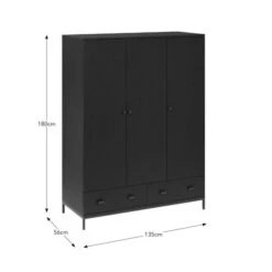 Fulton Triple Wardrobe -Furniture Store 30876562 alt09