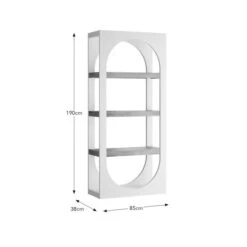 Albourne Tall Bookcase, Oak Effect -Furniture Store 30877183 alt09