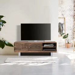 Indus Valley Railway Sleeper TV Unit For TVs Up To 55"
