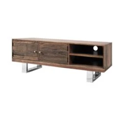 Indus Valley Railway Sleeper TV Unit For TVs Up To 55" -Furniture Store 30877732 alt02