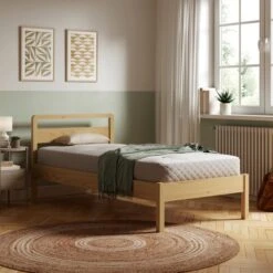 Scandi Mid Century Elements Eira Bed -Furniture Store 30878682