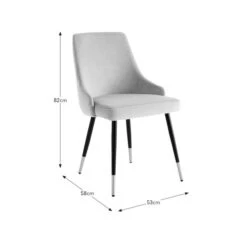 Ariana Set Of 2 Dining Chairs, Velvet -Furniture Store 30882765 alt09