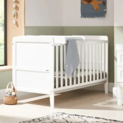 Tutti Bambini Rio Cot Bed With Cot Top Changer And Mattress -Furniture Store 30884510