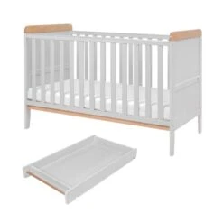 Tutti Bambini Rio Cot Bed With Cot Top Changer And Mattress -Furniture Store 30884631 alt01