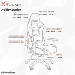 X Rocker Agility Junior Esports Gaming Chair -Furniture Store 30885595 alt09