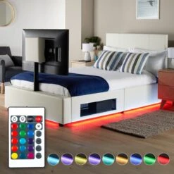XR Living Ava TV Bed With LED Lights And TV Mount -Furniture Store 30885675 alt08