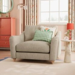 Hattie Tonal Plush Chenille Snuggle Sofa