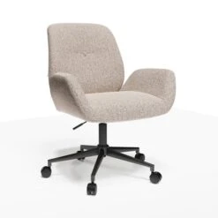 Ginny Boucle Swivel Office Chair -Furniture Store 30886351 alt05