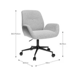 Ginny Boucle Swivel Office Chair -Furniture Store 30886351 alt09