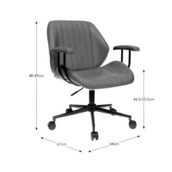 Clement Faux Leather Office Chair -Furniture Store 30886353 alt09