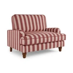 Beatrice Two Tone Woven Stripe Snuggle Chair -Furniture Store 30887228 alt04
