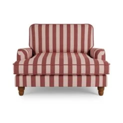 Beatrice Two Tone Woven Stripe Snuggle Chair -Furniture Store 30887228 alt05