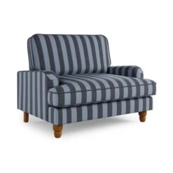 Beatrice Two Tone Woven Stripe Snuggle Chair -Furniture Store 30887229 alt04