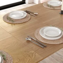 Hudson 6-8 Seater Rectangular Extendable Dining Table, Oak -Furniture Store 30888475 alt06