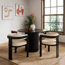 Amari 4 Seater Round Dining Table -Furniture Store 30888611