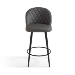 Astrid Bar Stool, Faux Leather -Furniture Store 30888789 alt04