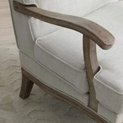 Esme Cream Linen Chair -Furniture Store 30888952 alt03