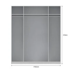 Harmony Sudbury 4 Door Wardrobe 11 Harmony Sudbury 4 Door Wardrobe -Furniture Store 30888981 alt09