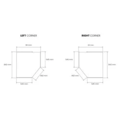 Harmony Sudbury 3 Piece Mirrored Corner Wardrobe Set -Furniture Store 30888989 alt09