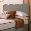 Silentnight Divan Bed With Wave Velvet Headboard