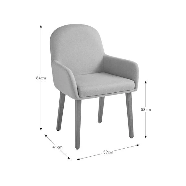 Agnes Carver Dining Chair, Fabric 20 Agnes Carver Dining Chair, Fabric - Image 20