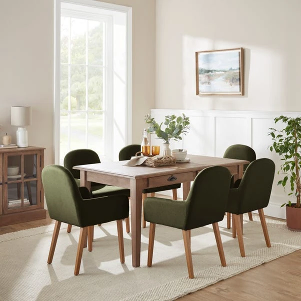 Agnes Carver Dining Chair, Fabric 2 Agnes Carver Dining Chair, Fabric - Image 2