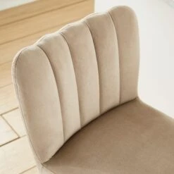 Delilah Bar Stool, Velvet -Furniture Store 30891294 alt03