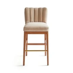 Delilah Bar Stool, Velvet -Furniture Store 30891294 alt04