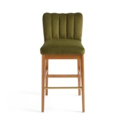 Delilah Bar Stool, Velvet -Furniture Store 30891295 alt05