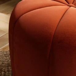 Pumpkin Velvet Footstool -Furniture Store 30891422 alt03