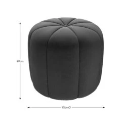 Pumpkin Velvet Footstool -Furniture Store 30891422 alt09