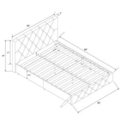 Dorel Home Dakota Upholstered Bed -Furniture Store 30891758 alt09