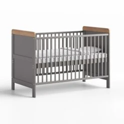 Little Acorns Classic Oak Effect Cot Bed -Furniture Store 30892436 alt01