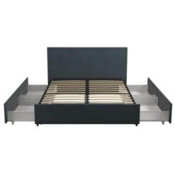 Novogratz Kelly 4 Drawer Bed, Linen -Furniture Store 30892441 alt03