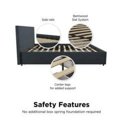 Novogratz Kelly 4 Drawer Bed, Linen -Furniture Store 30892442 alt04