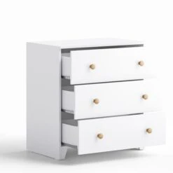 Little Acorns Classic Oak Effect 3 Drawer Chest And Wardrobe Nursery Set -Furniture Store 30892458 alt02